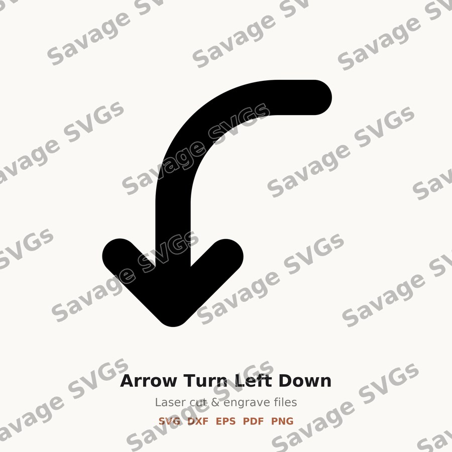 Arrow Turn Left Down