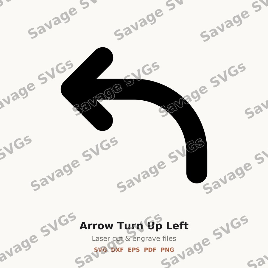 Arrow Turn Up Left