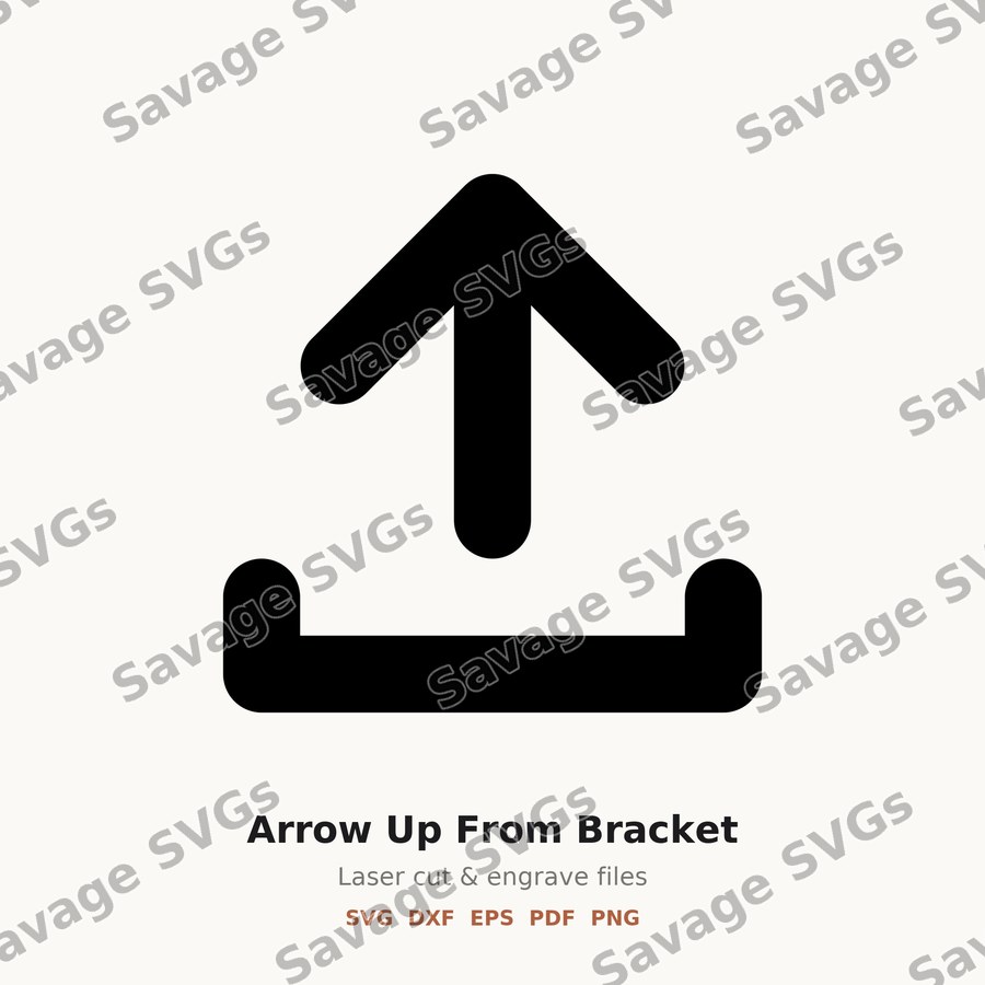 Arrow Up From Bracket