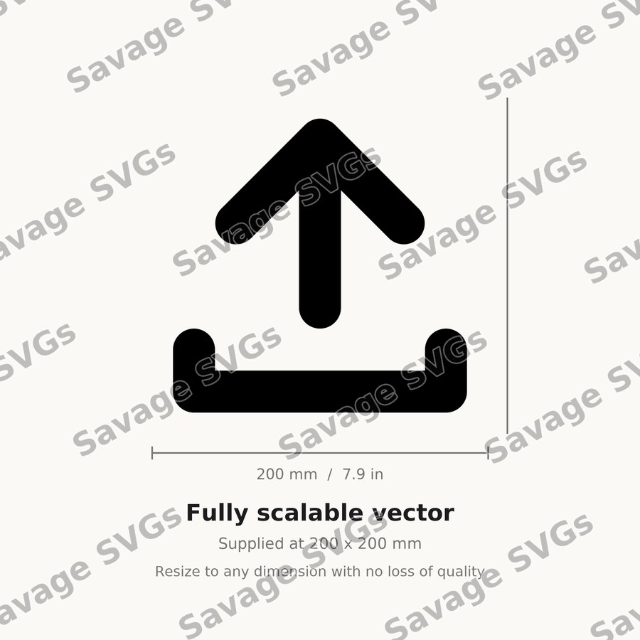 Arrow Up From Bracket