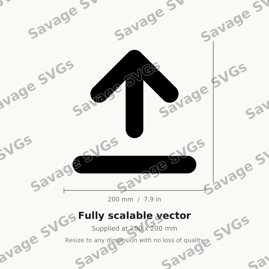 Arrow Up From Line