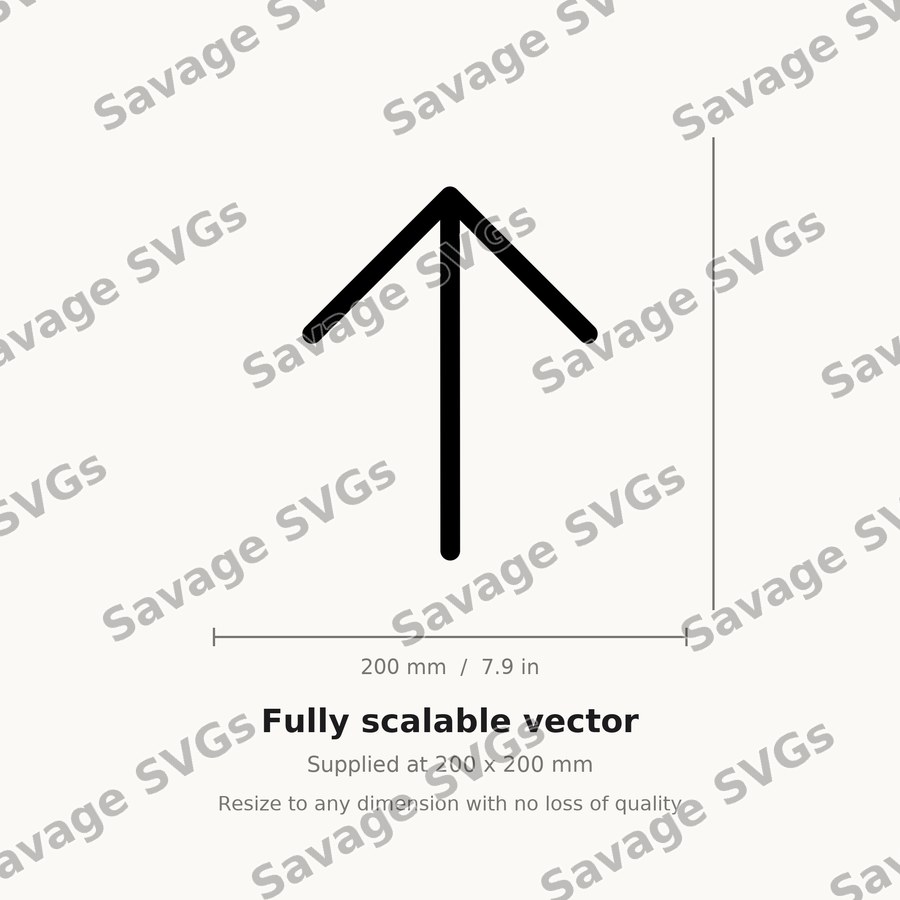 Arrow Up Outline