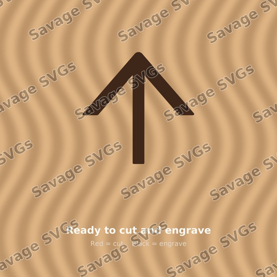 Arrow Up Outlined