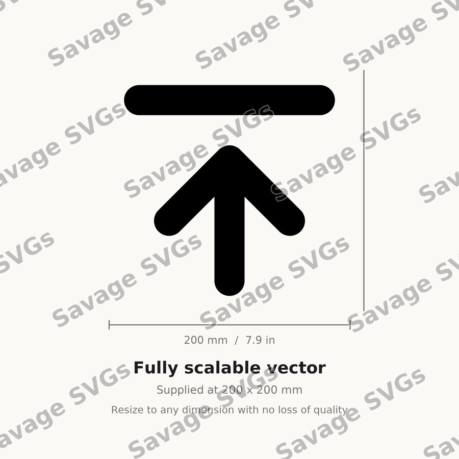 Arrow Up To Line