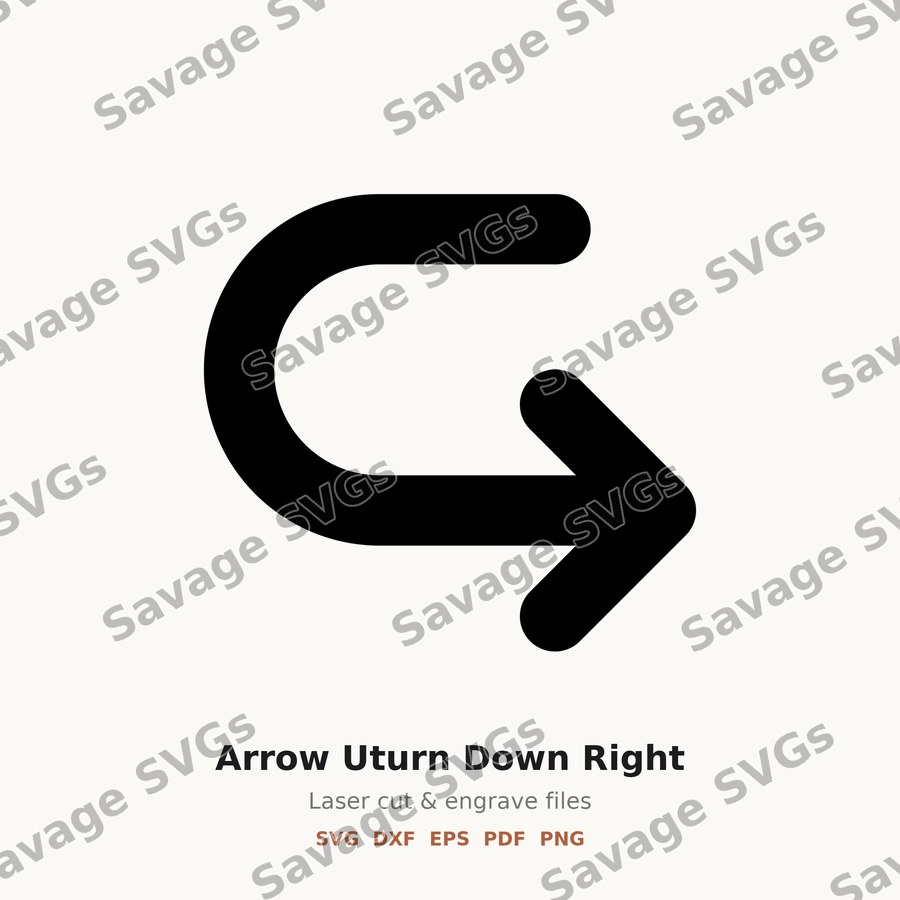 Arrow Uturn Down Right