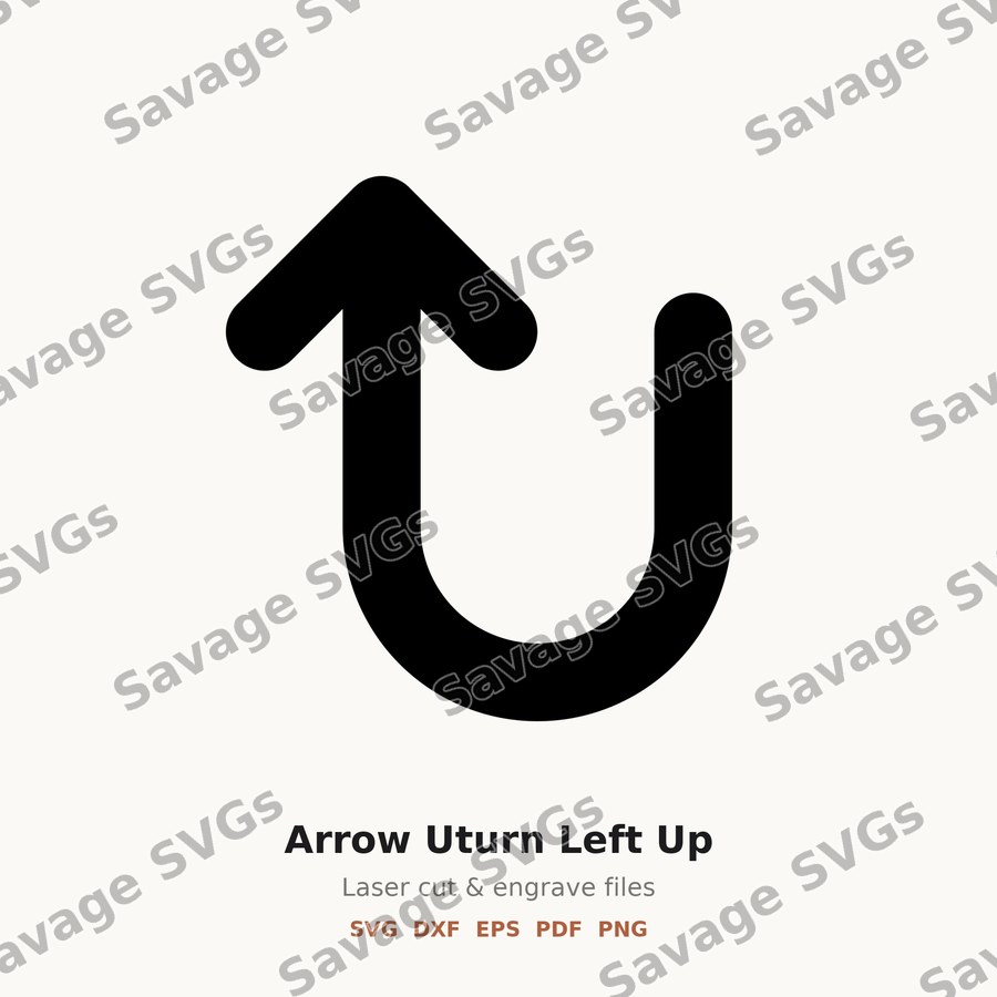 Arrow Uturn Left Up