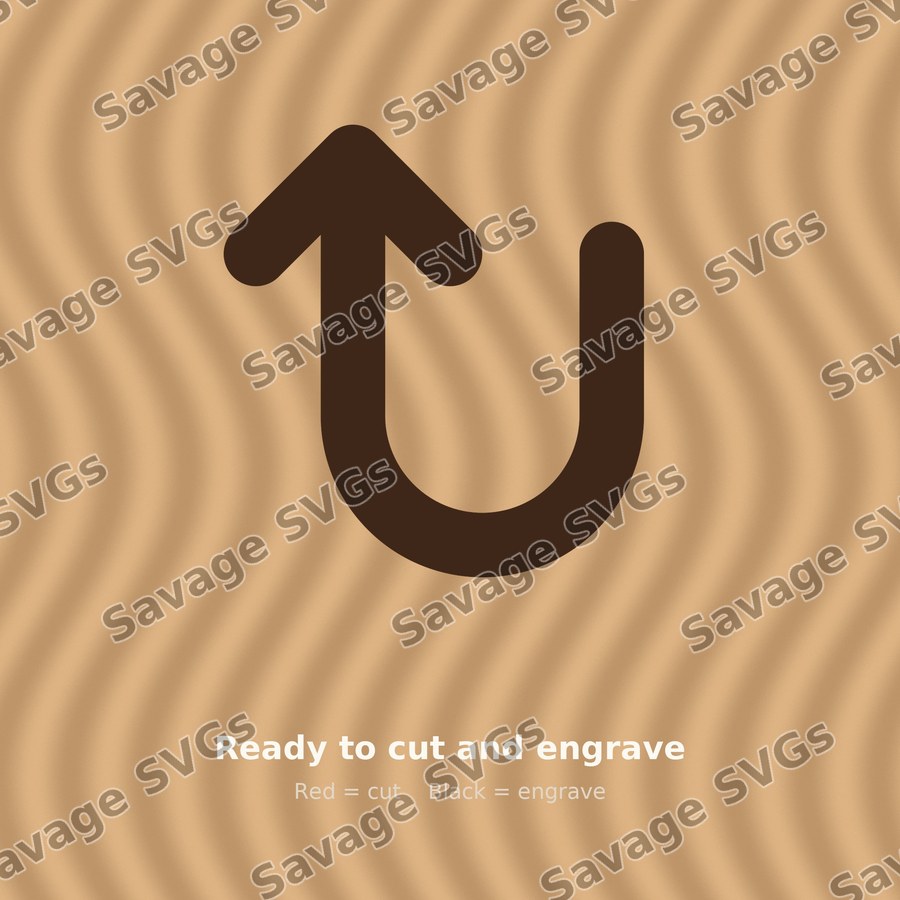 Arrow Uturn Left Up