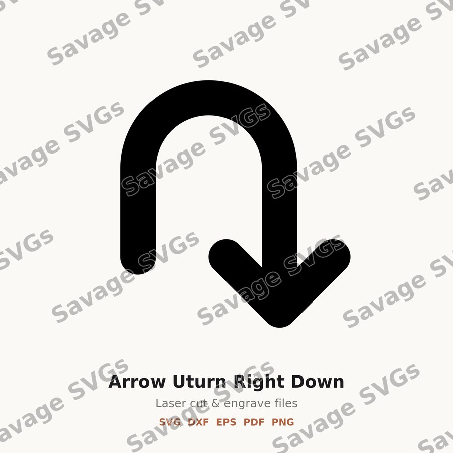 Arrow Uturn Right Down
