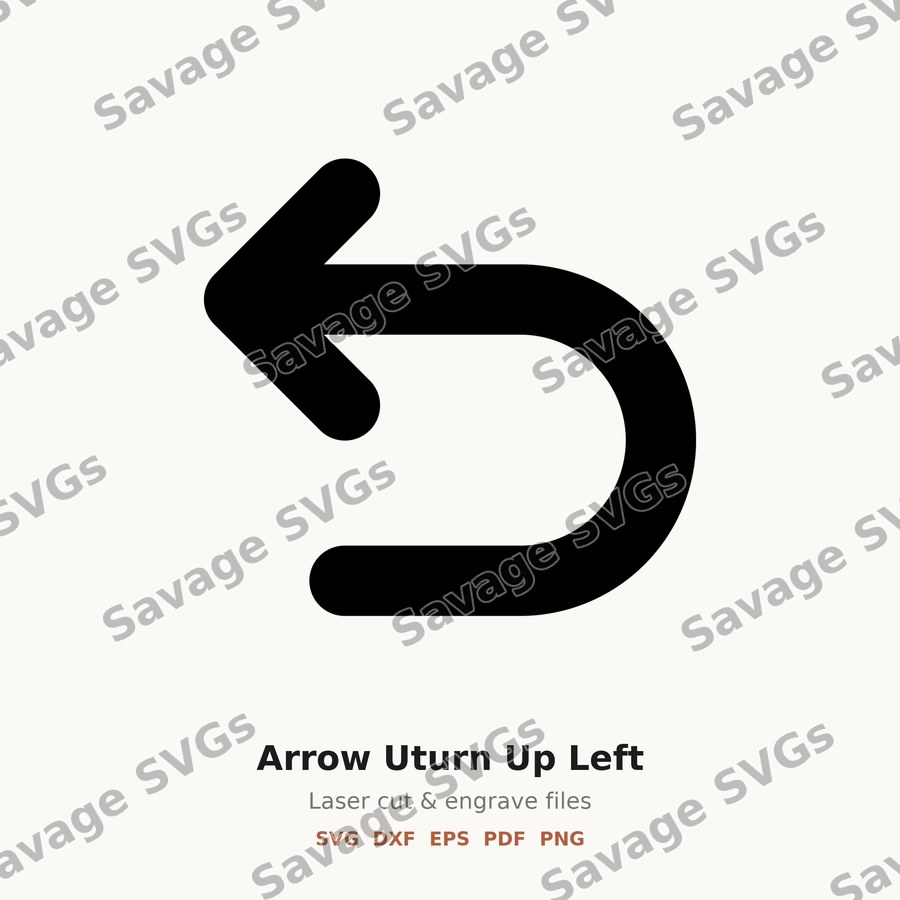 Arrow Uturn Up Left