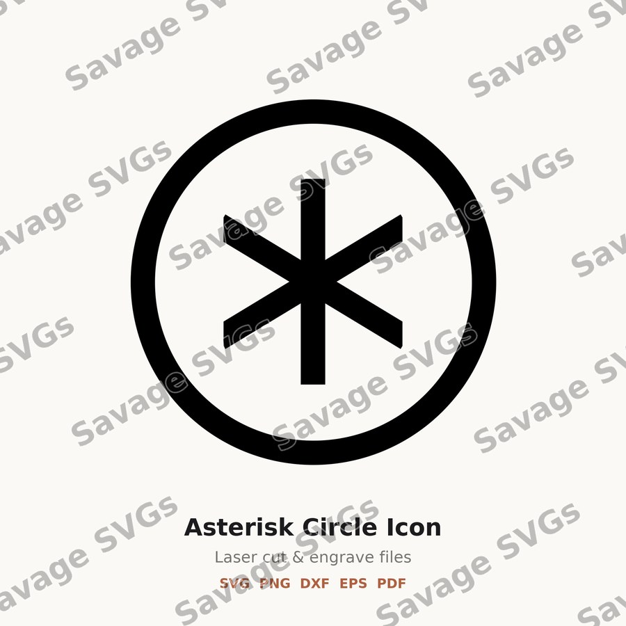 Asterisk Circle Icon