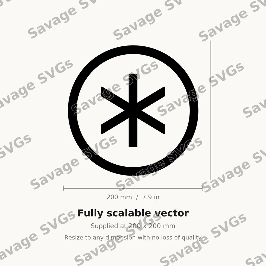 Asterisk Circle Icon