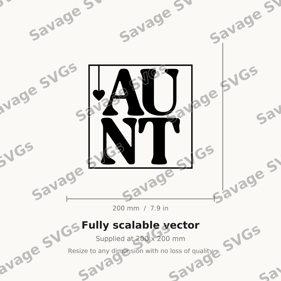 Aunt Word Art