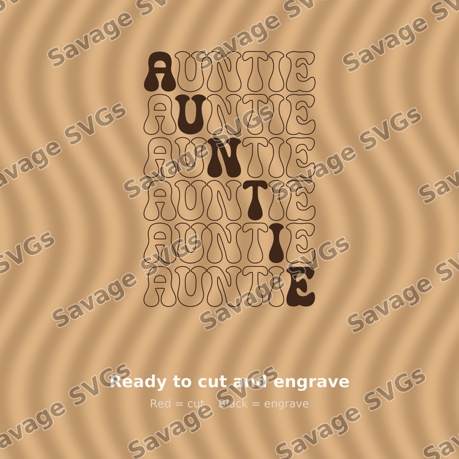 Auntie Repeated Text