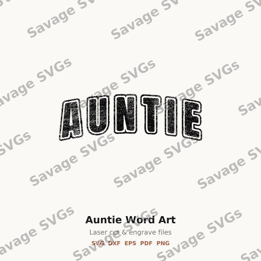 Auntie Word Art