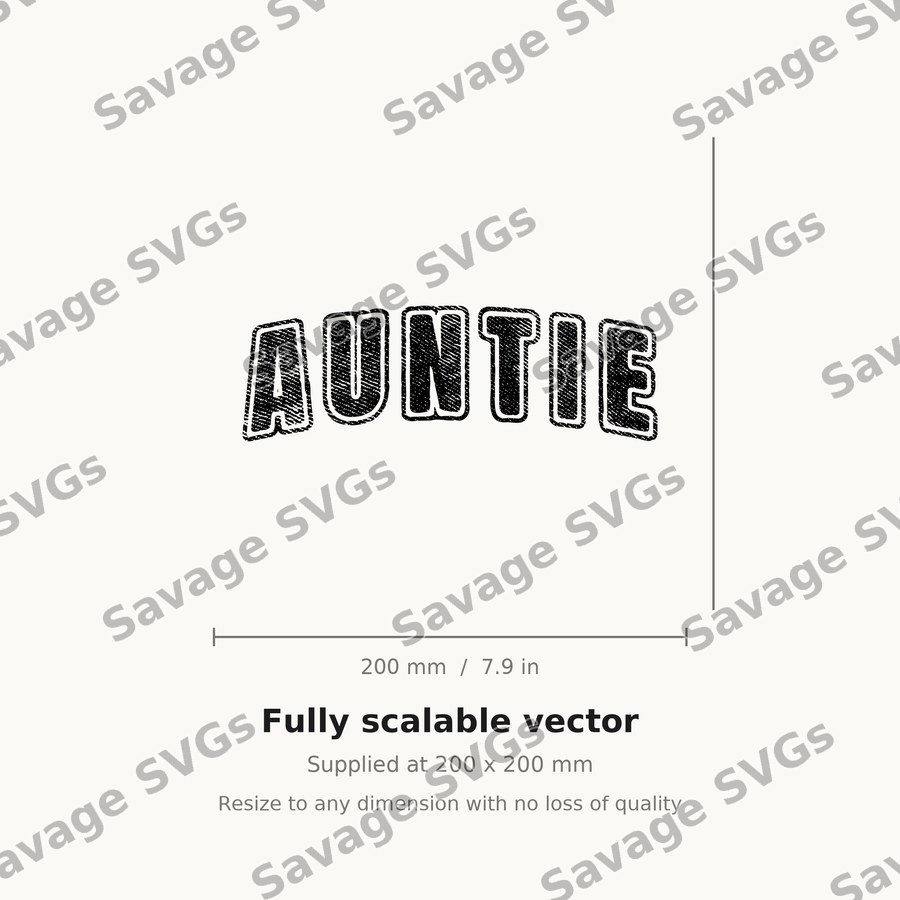 Auntie Word Art