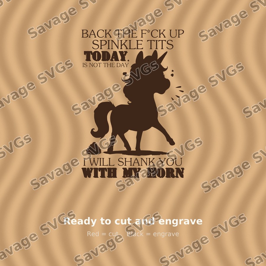 Back The F Up Unicorn