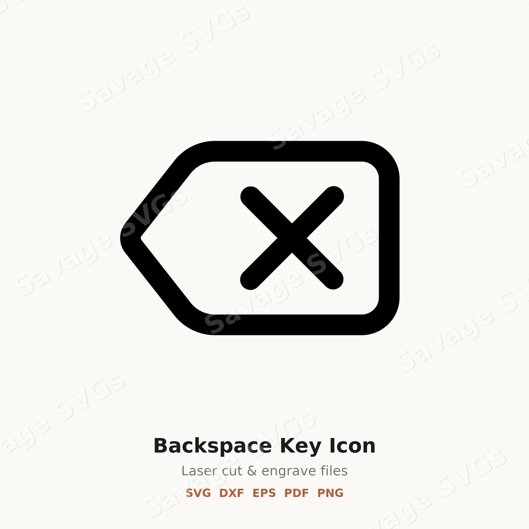 Backspace Key Icon