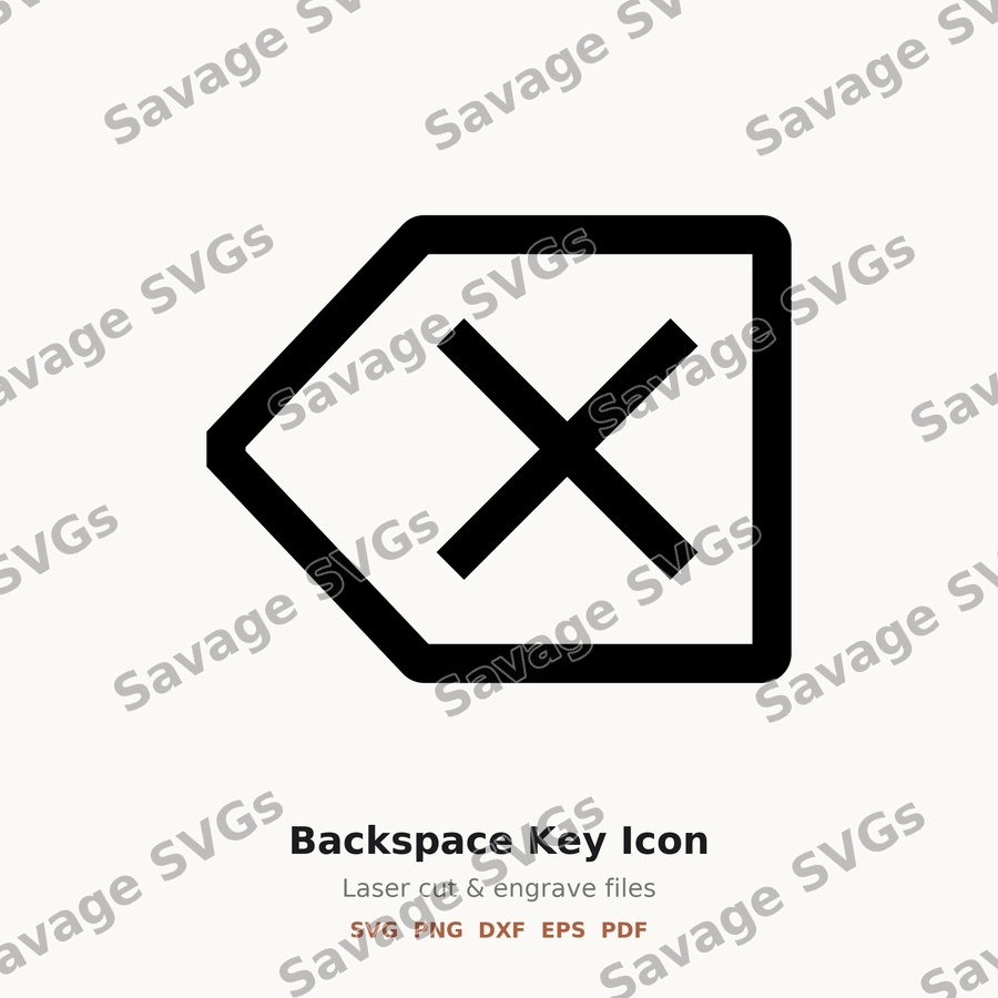 Backspace Key Icon