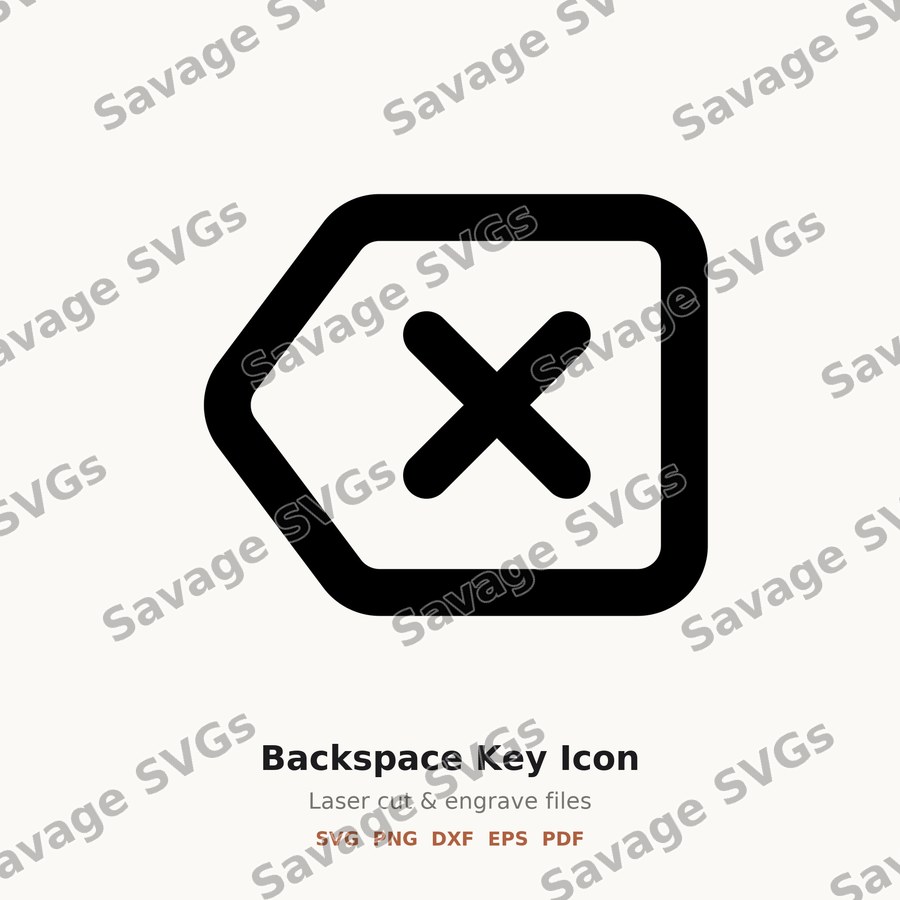 Backspace Key Icon
