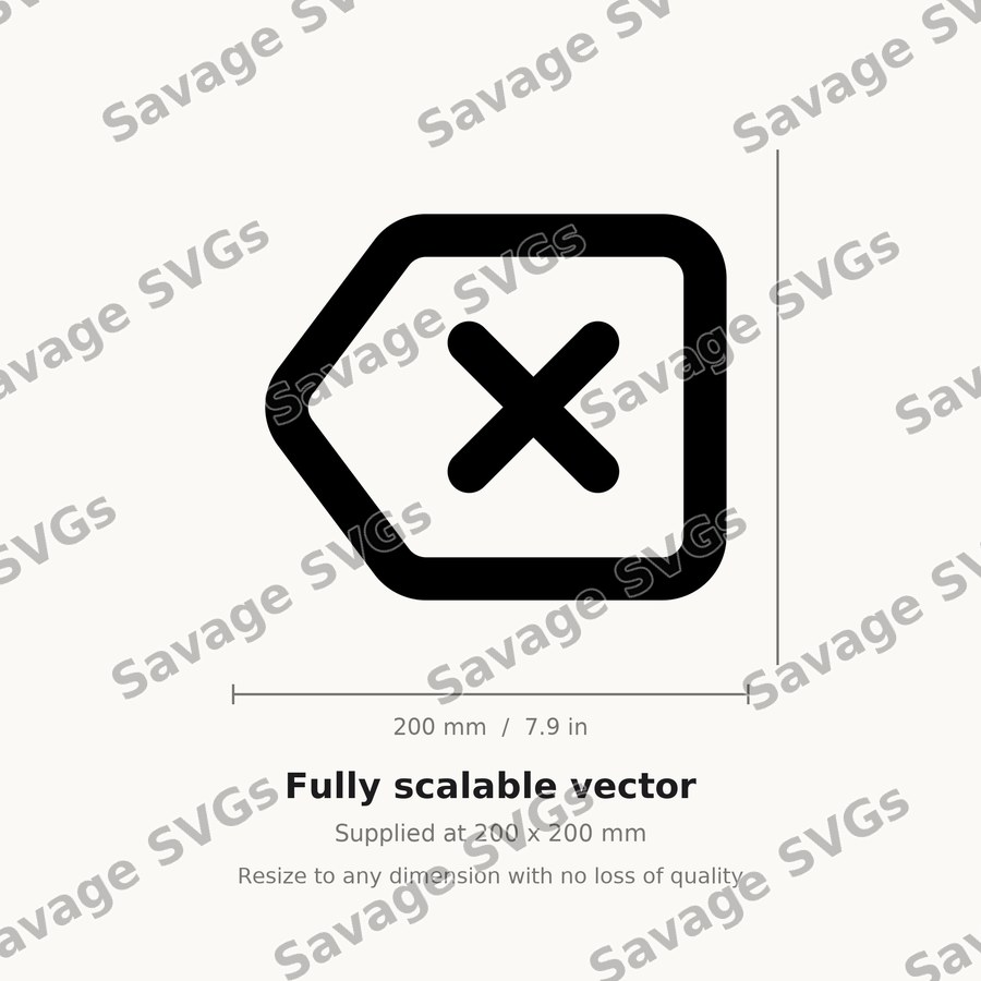 Backspace Key Icon