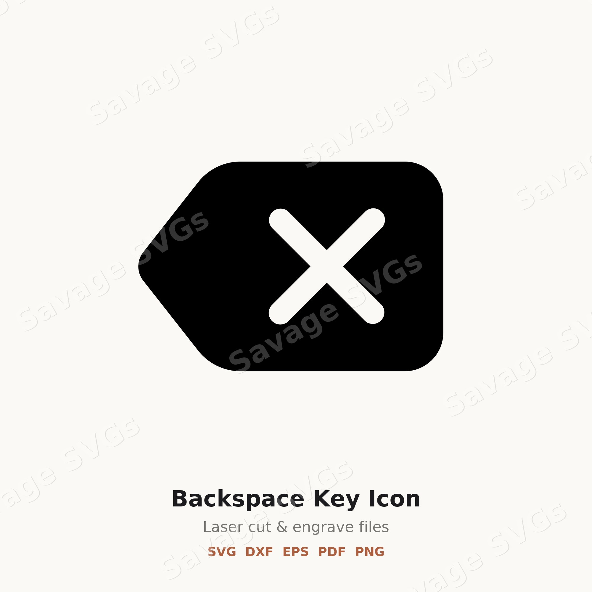 Backspace Key Icon