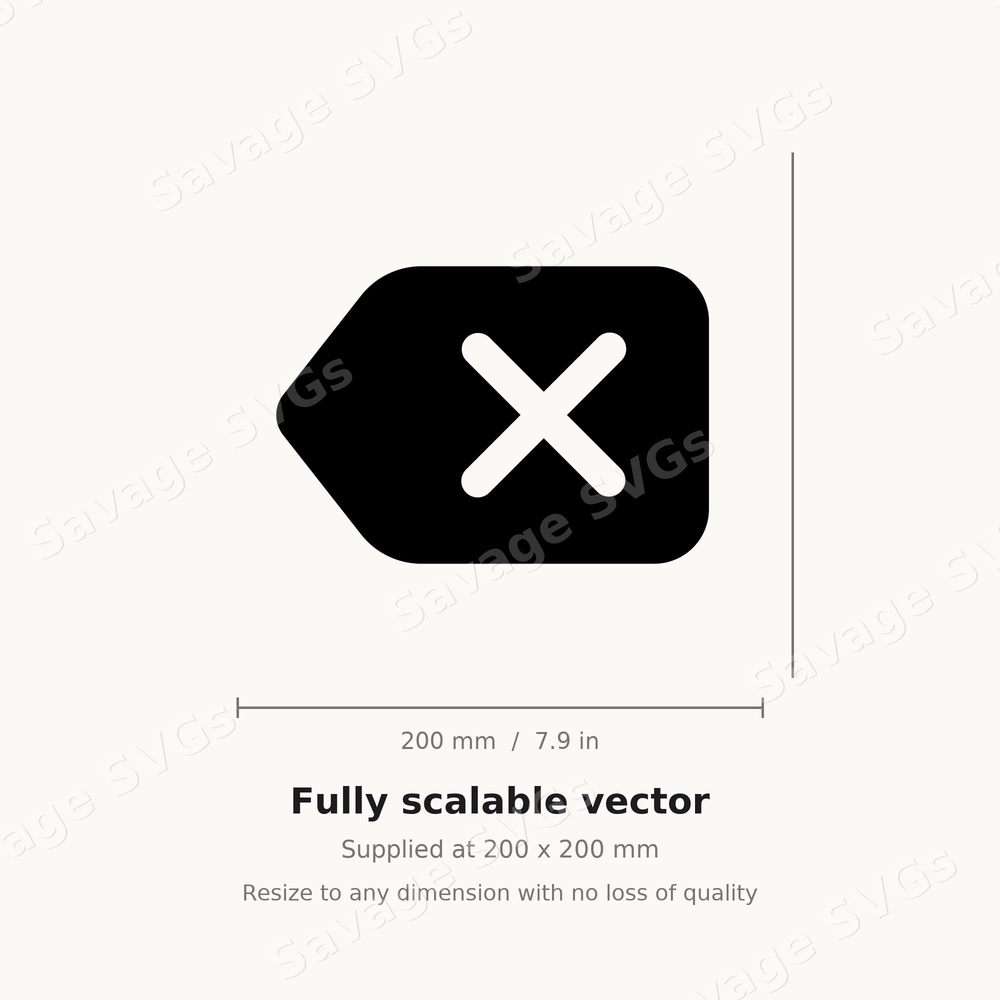 Backspace Key Icon