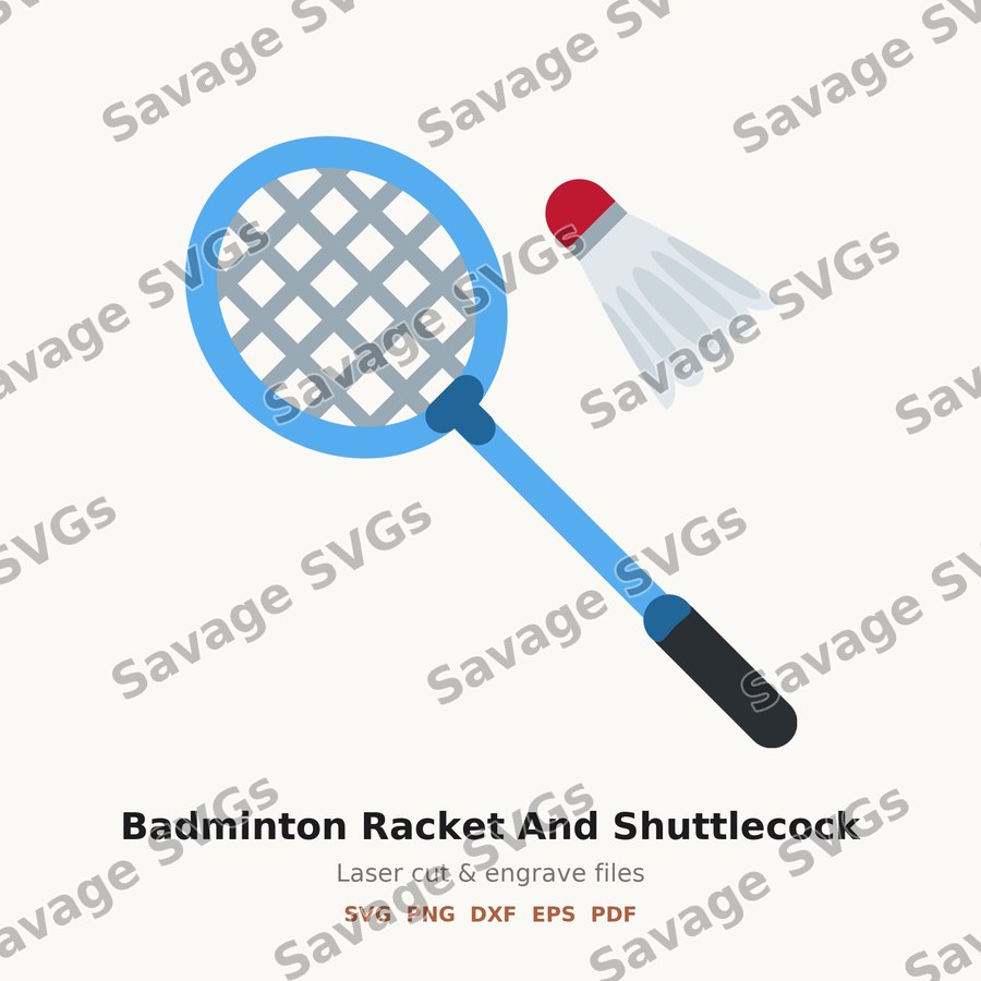 Badminton Racket And Shuttlecock