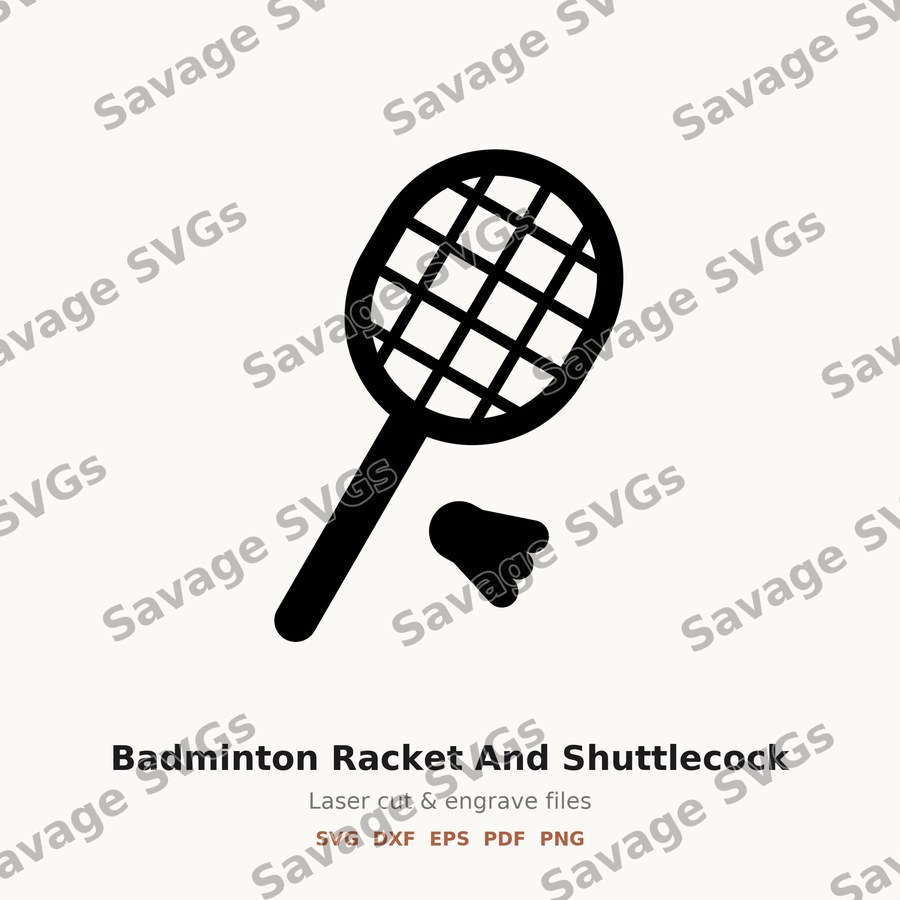 Badminton Racket And Shuttlecock