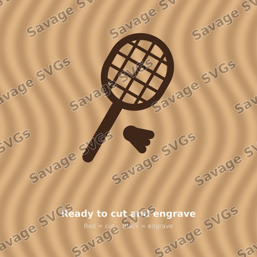 Badminton Racket And Shuttlecock
