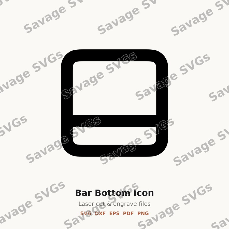 Bar Bottom Layout Icon