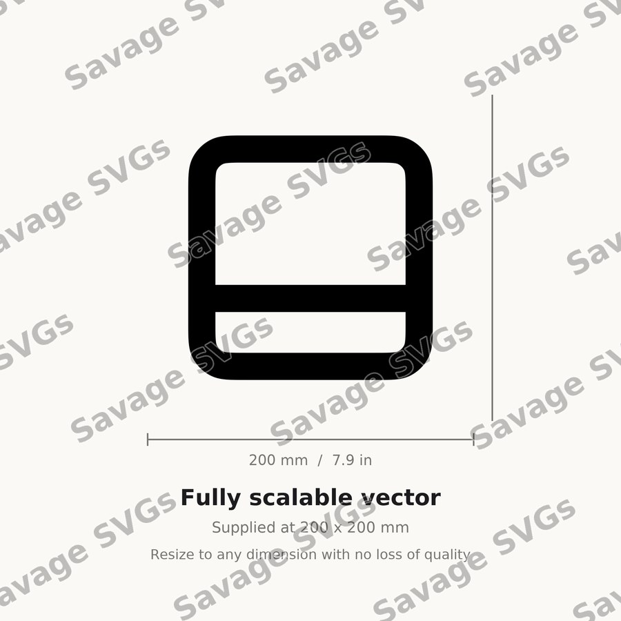 Bar Bottom Layout Icon