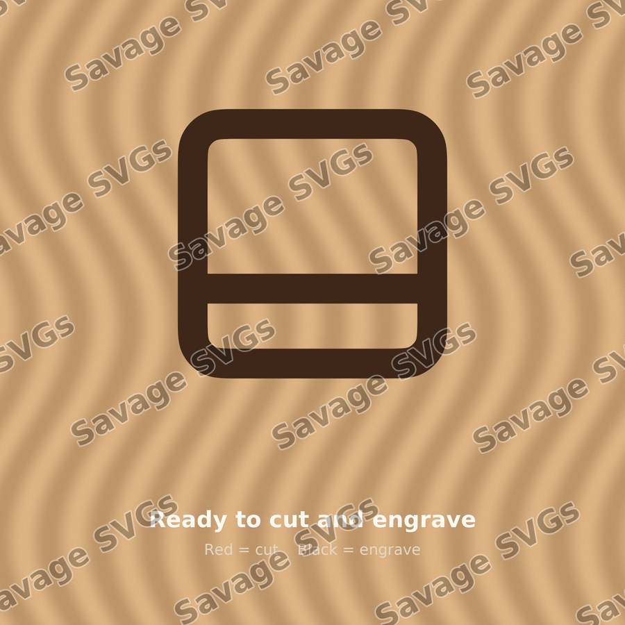 Bar Bottom Layout Icon