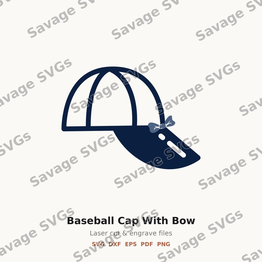 Baseball Cap With Bow