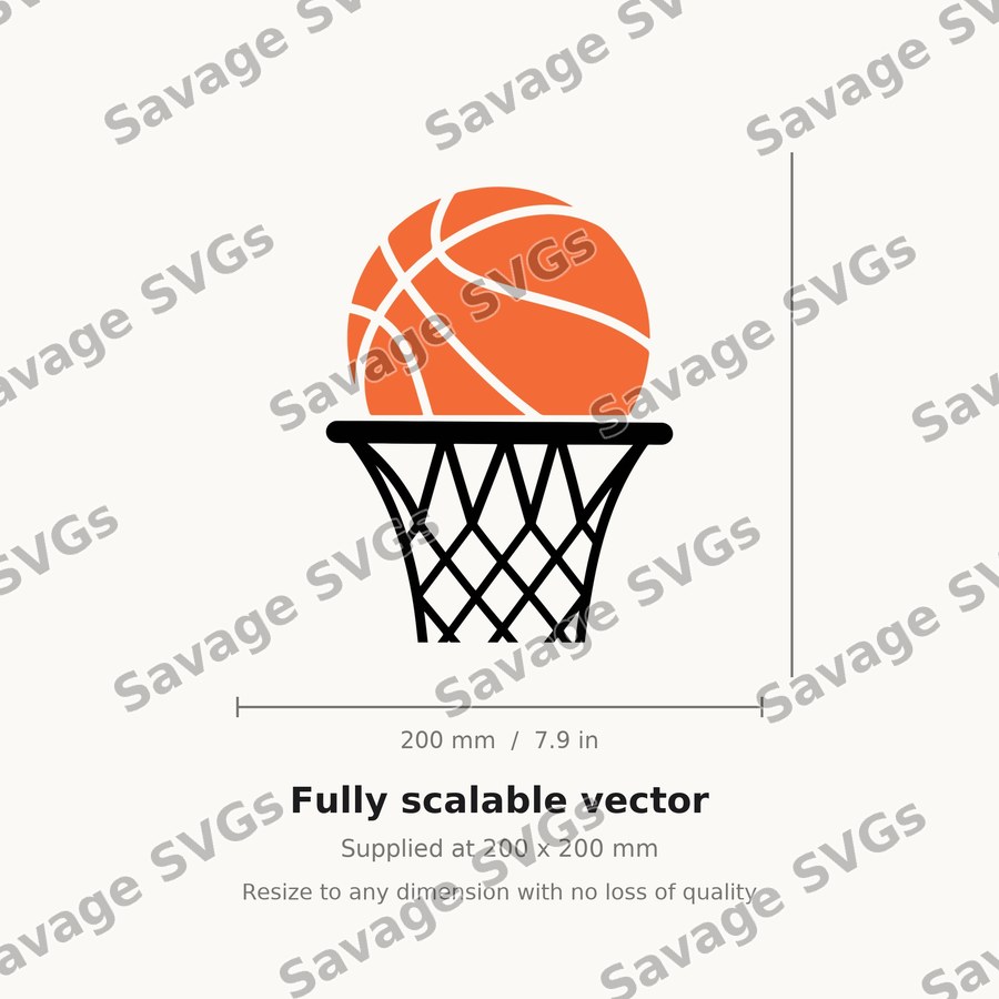 Basketball And Hoop