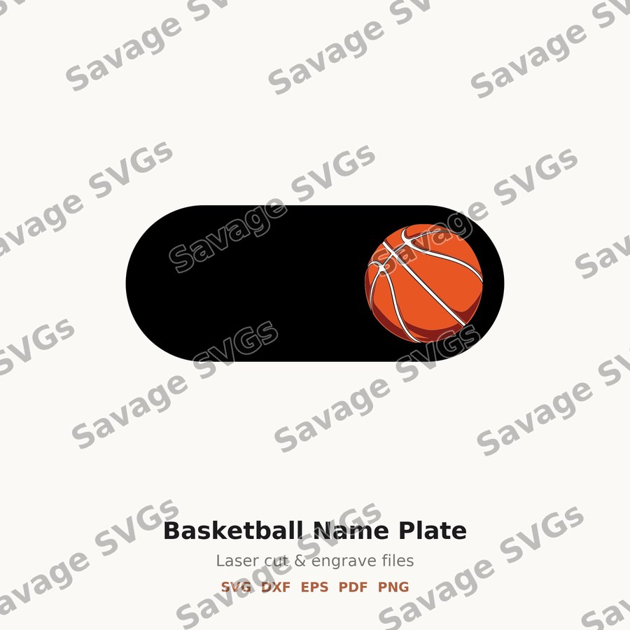 Basketball Name Plate