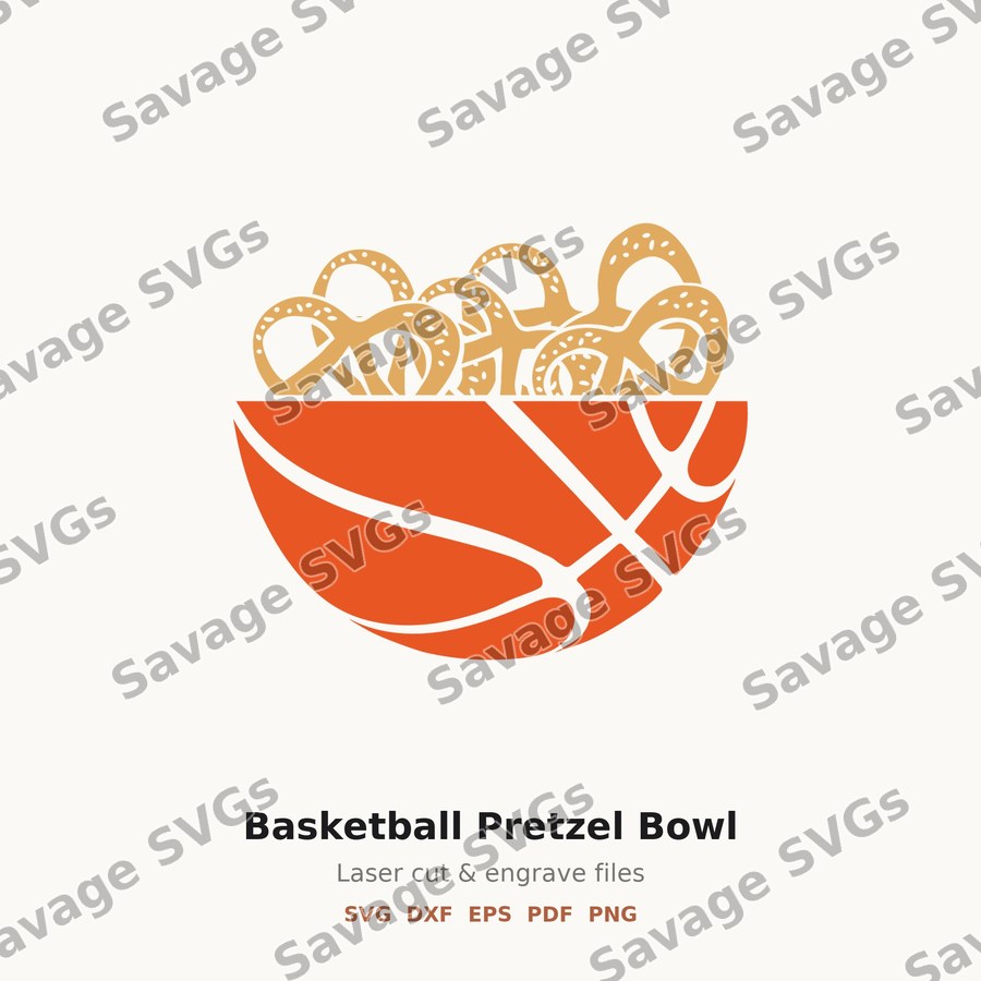 Basketball Pretzel Bowl