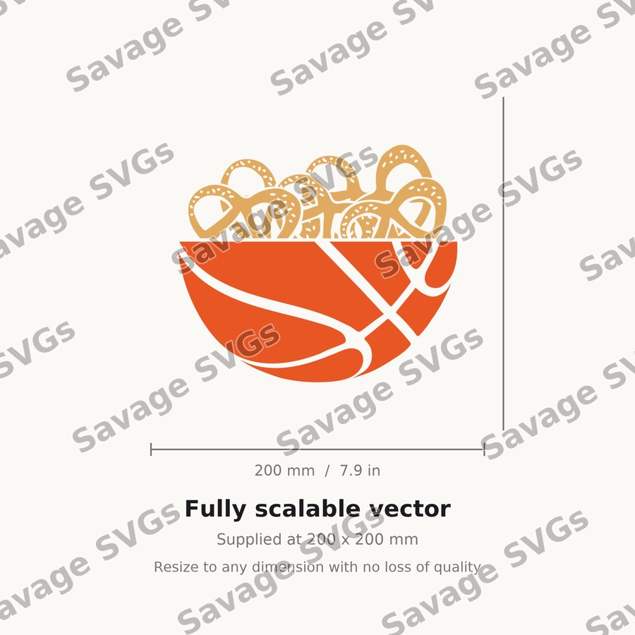 Basketball Pretzel Bowl
