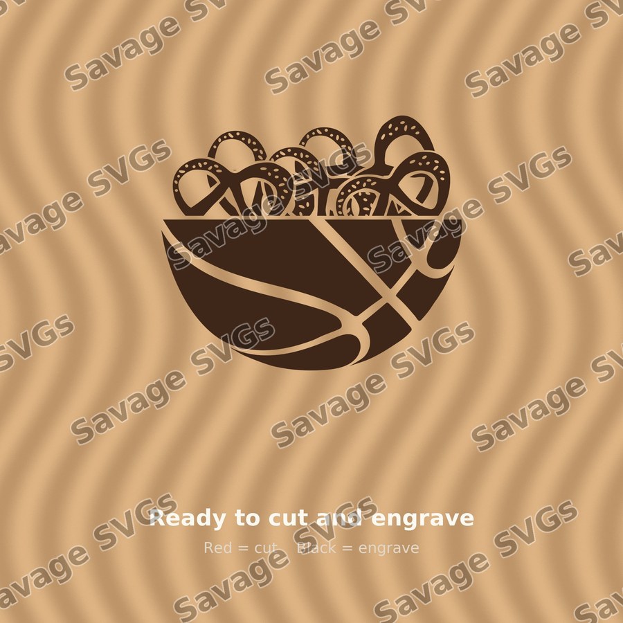 Basketball Pretzel Bowl
