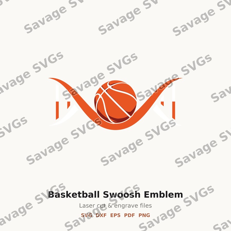 Basketball Swoosh Emblem