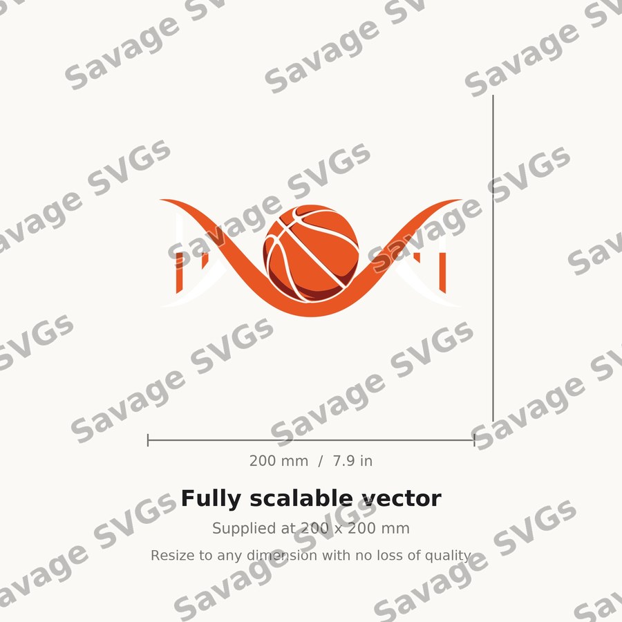 Basketball Swoosh Emblem