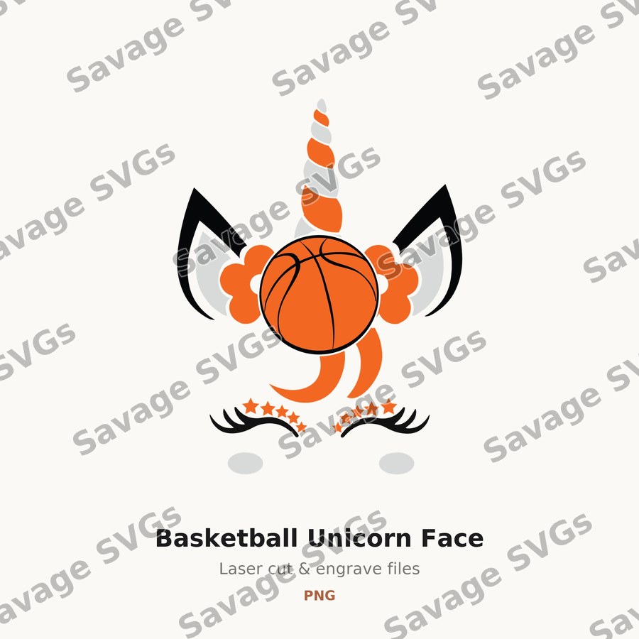 Basketball Unicorn Face