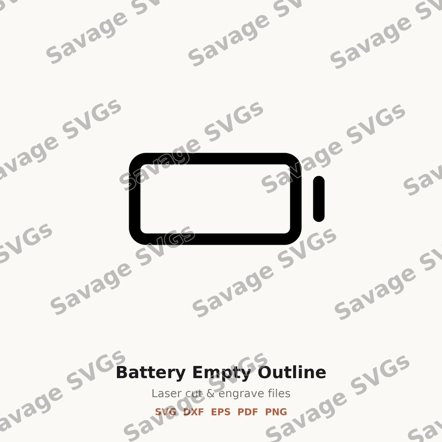 Battery Empty Outline