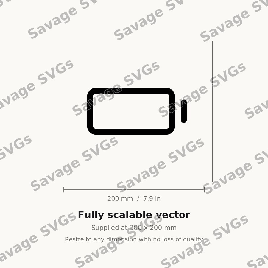 Battery Empty Outline