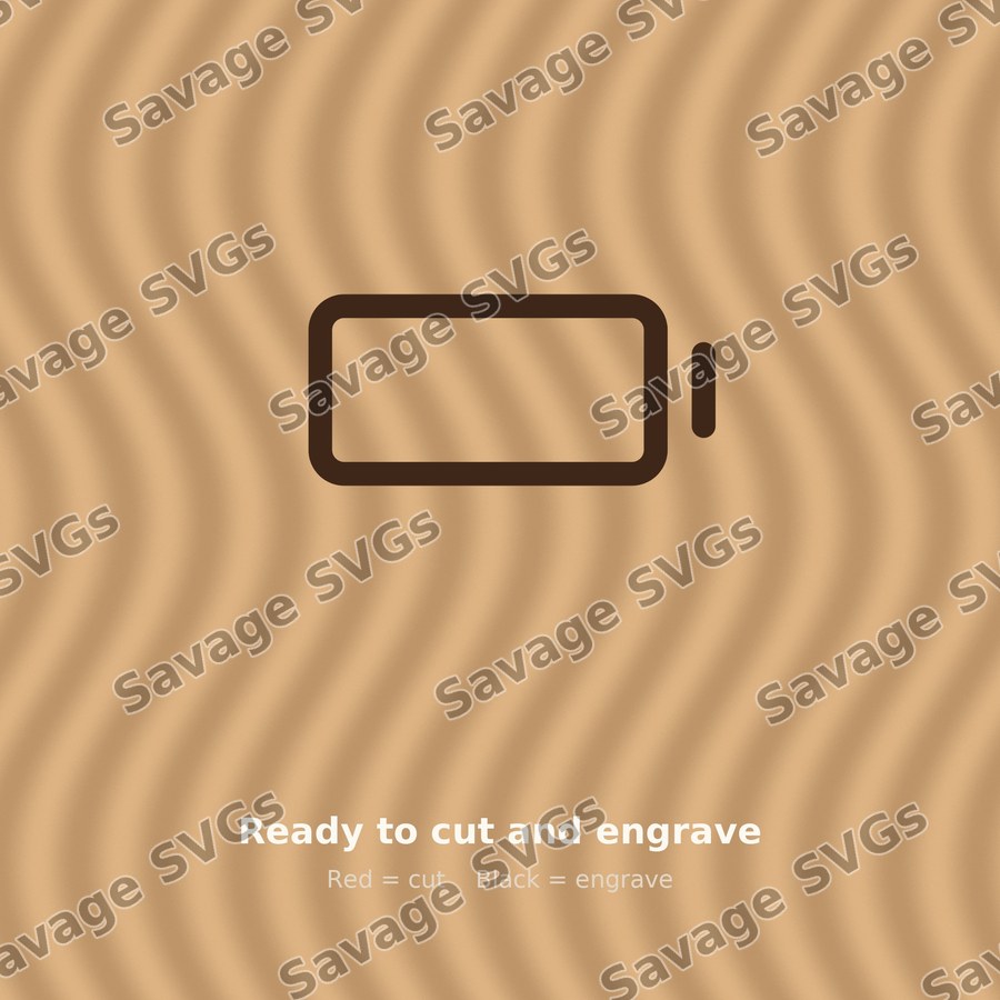 Battery Empty Outline