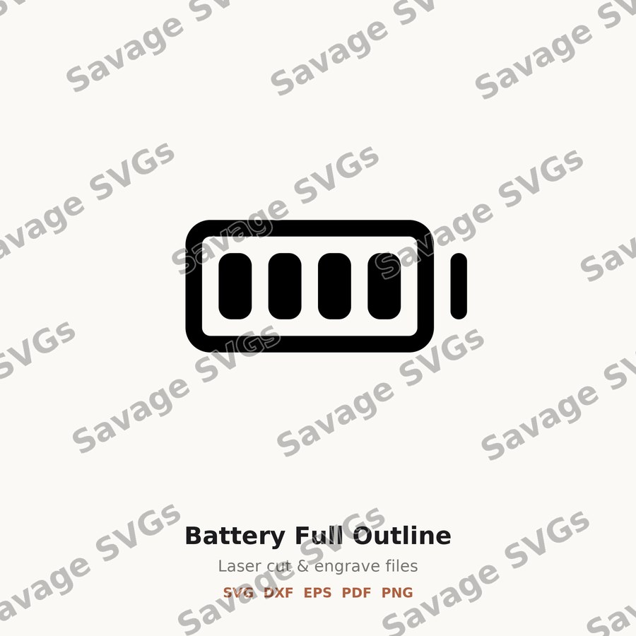 Battery Full Outline