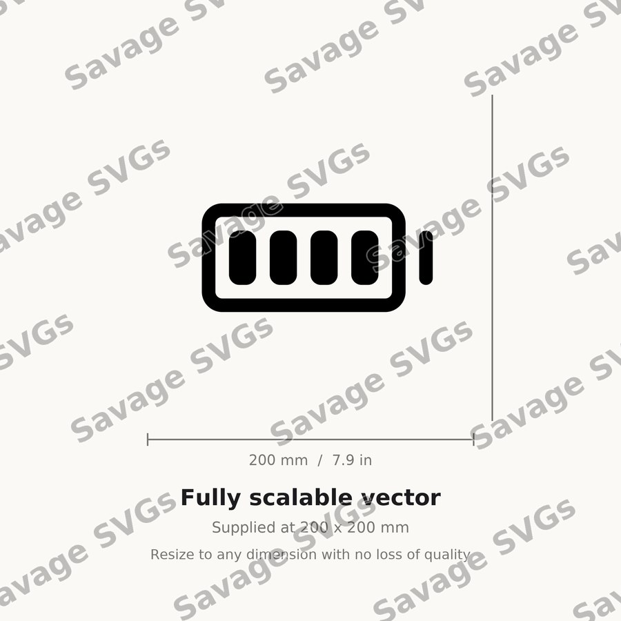 Battery Full Outline