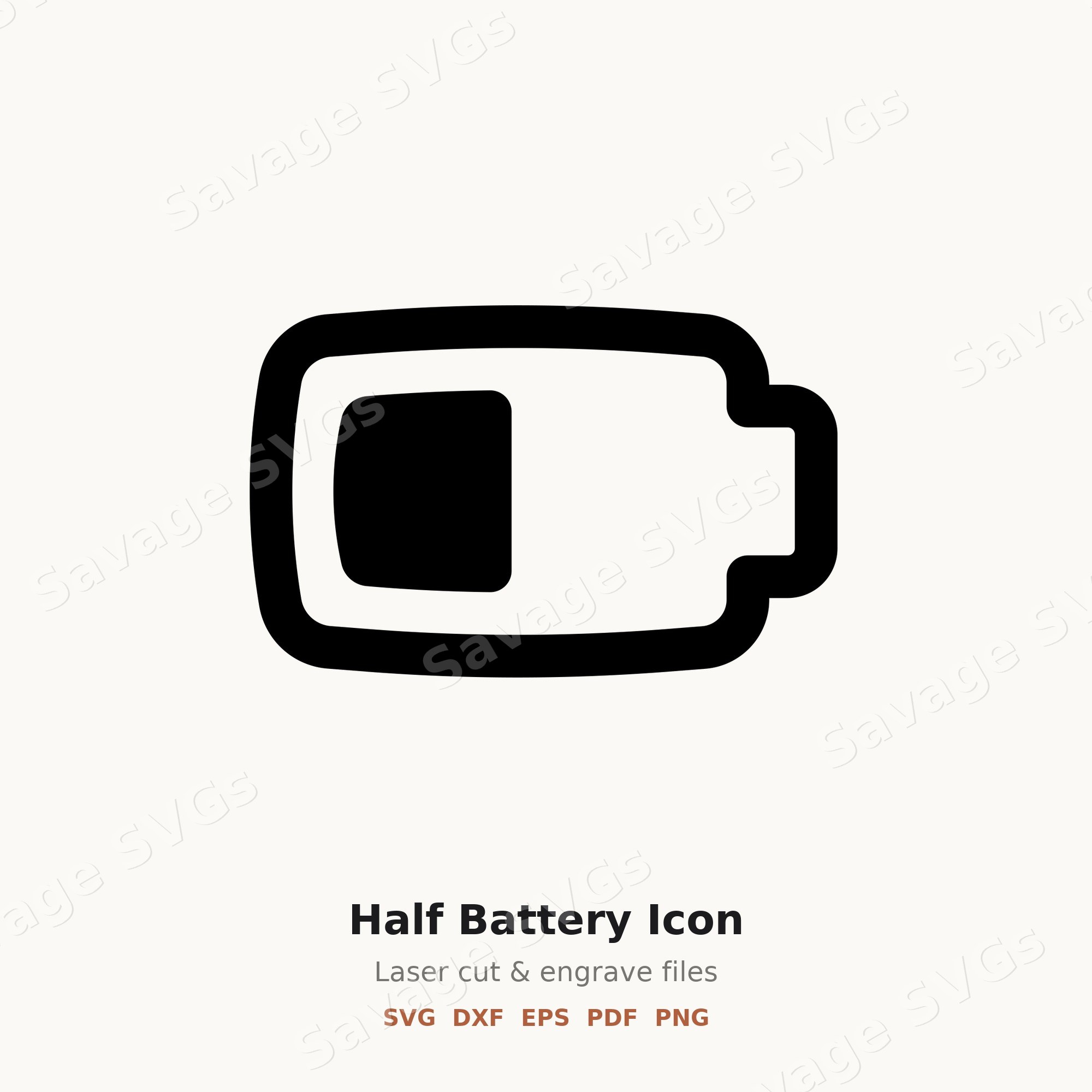 Half Battery Icon