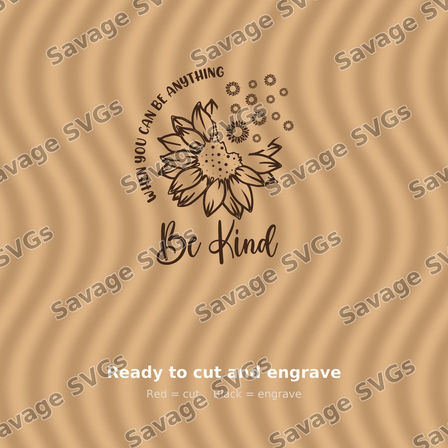 Be Kind Sunflower