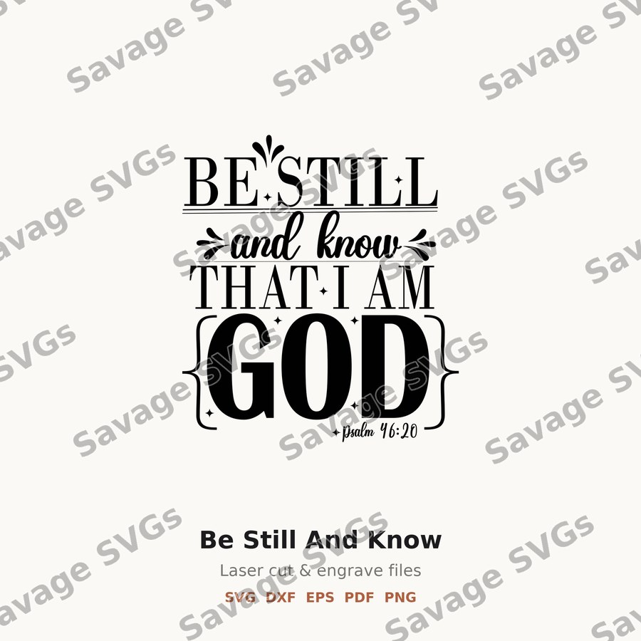 Be Still And Know