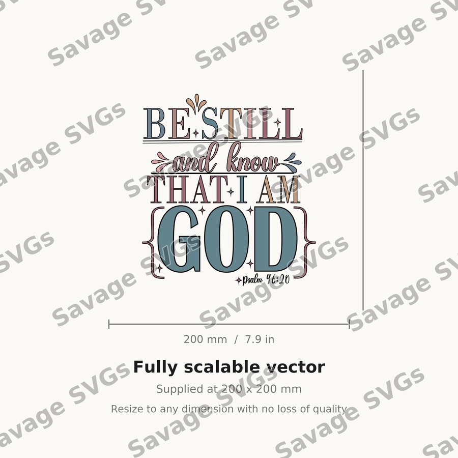 Be Still Bible Verse